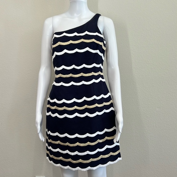 Lilly Pulitzer Tyler True Navy Dress (Size 6) - Picture 1 of 11